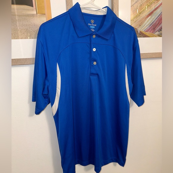 Pro Tour Other - Pro Tour Cool Play Royal Blue Polo Shirt Mens Large